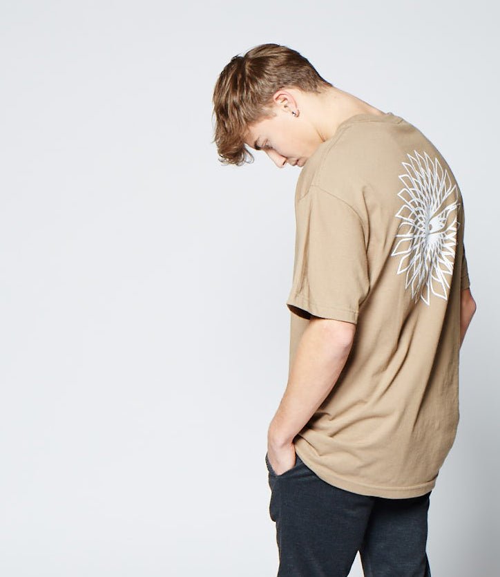 MOZAIC JIYO TEE, SAND - Shirts - JIYO WEAR